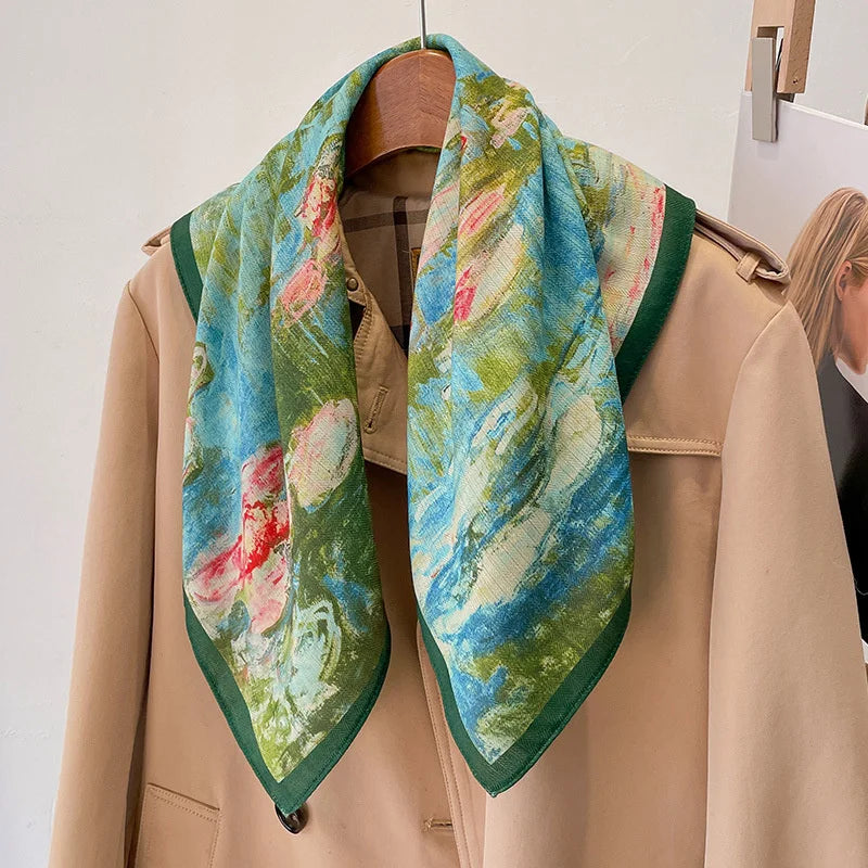 Vielseitiges Halstuch mit Druckmuster für Damen und alle Jahreszeiten