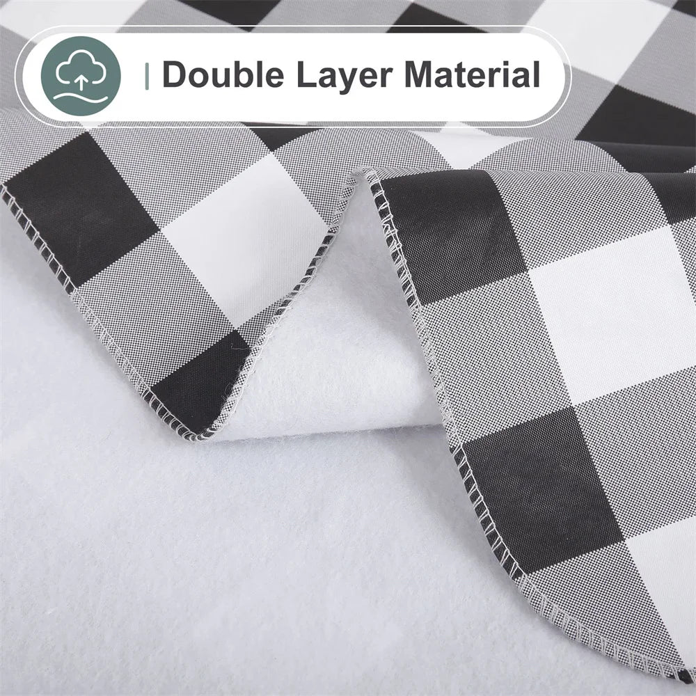 Abwischbare wasserdichte Tischdecke mit Flanellrückseite für Küche