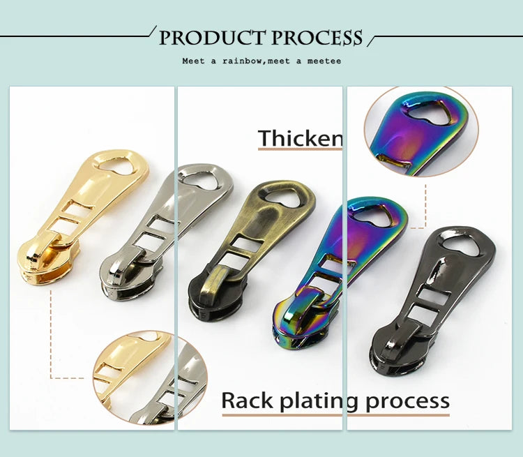 10/30 Stück Nylon Reißverschlusszieher Zipper Schieber Metall Zinklegierung-Yabubest - Home & More