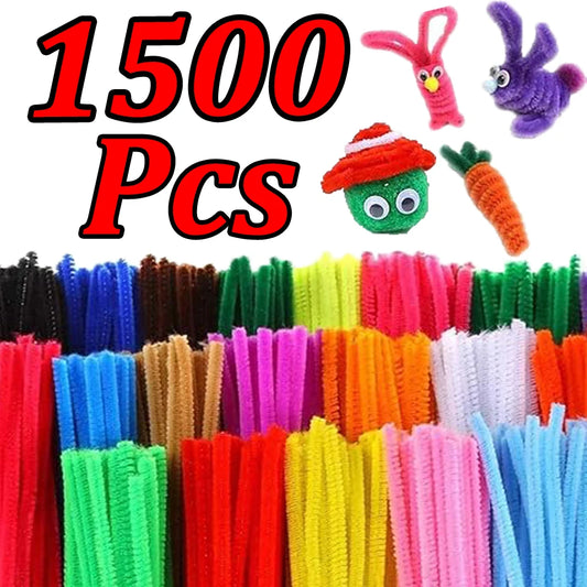 Bunte Chenille-Stiel-Rohrreiniger Plüsch-Draht Sticks für DIY Basteln