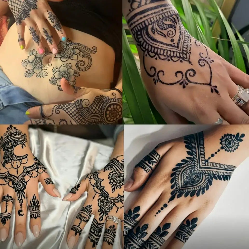 Natürliches blau schwarzes temporäres Jagua Tattoo Gel