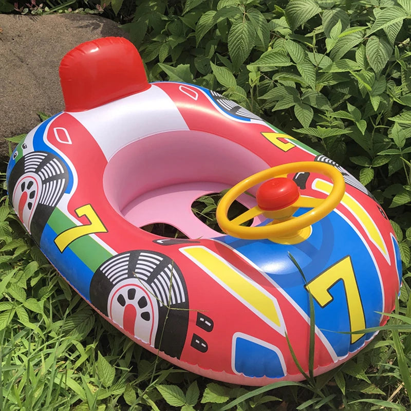 Sicherer Baby-Schwimmring mit Lenkrad – Aufblasbares Poolspielzeug fürs Baden