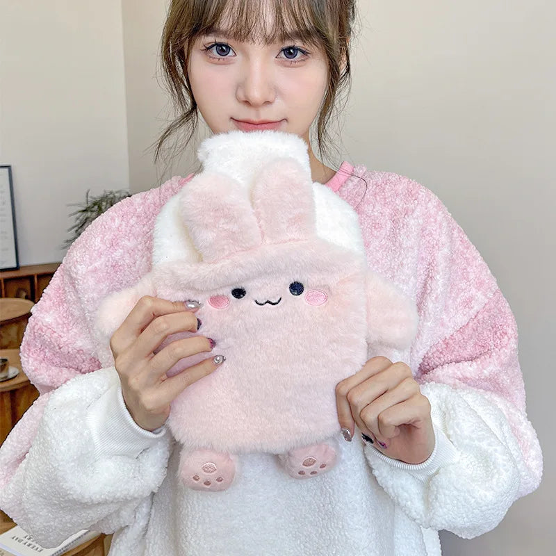 Plüsch Wärmflasche Kawaii Wärmbeutel für Hand Füße Periodenschmerzen