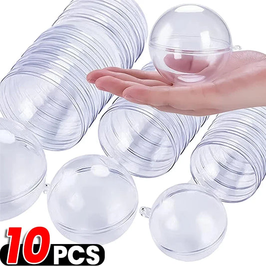 Transparente DIY Kunststoffkugel zum Befüllen für Weihnachten und Hochzeit