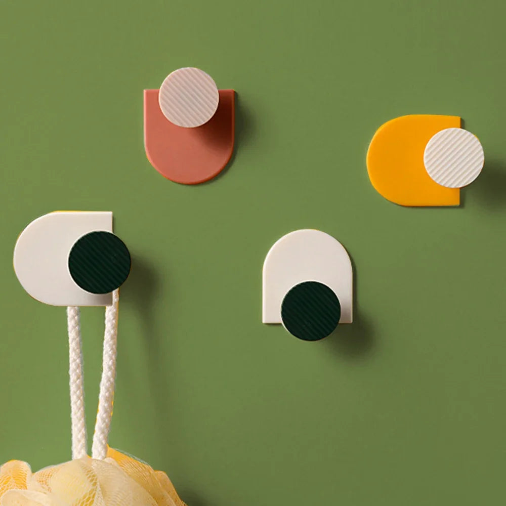 4er Set selbstklebende Wandhaken Handtuchhaken Platzsparend Küche Bad