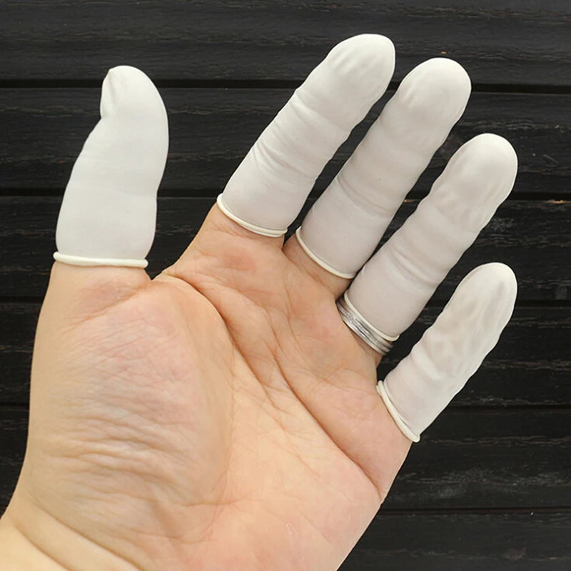 Einweg Anti-Static Gummi Latex Finger für Beauty und Schuhpflege
