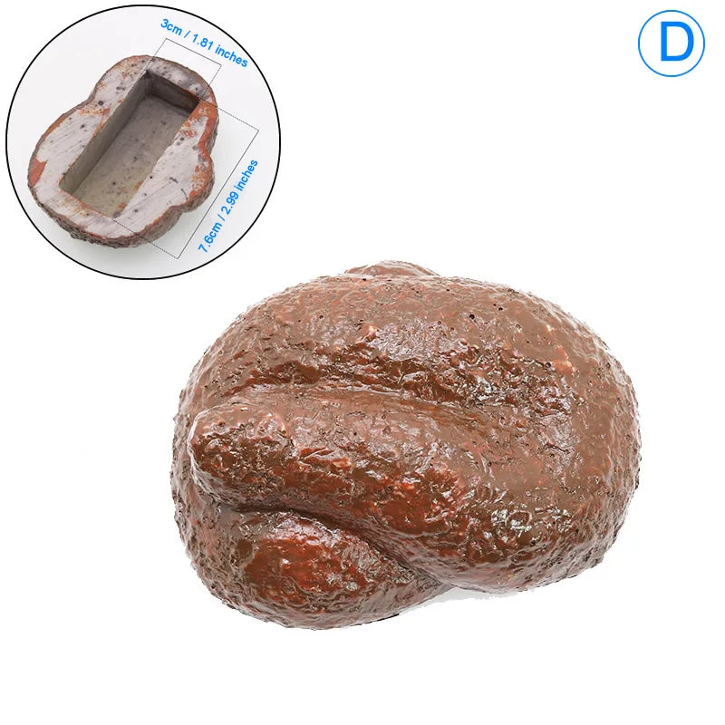 Wasserdichte Stein-Schlüsselbox für Garten - Outdoor – Sicher - Tarnung pur