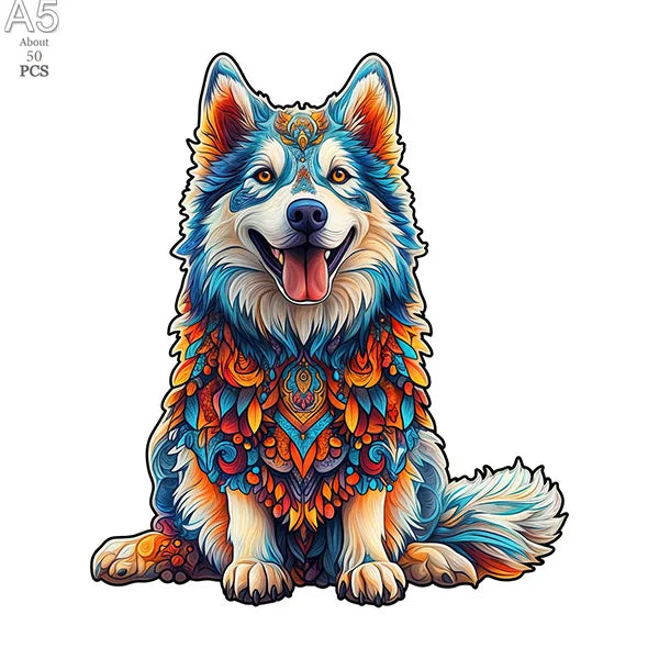 3D Holzpuzzle Tier Tiger und Hund für Kinder und Erwachsene