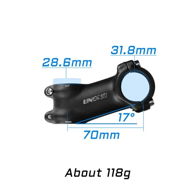 Ultraleichter MTB Fahrradvorbau Aluminium 31 8 mm Verschiedene Längen
