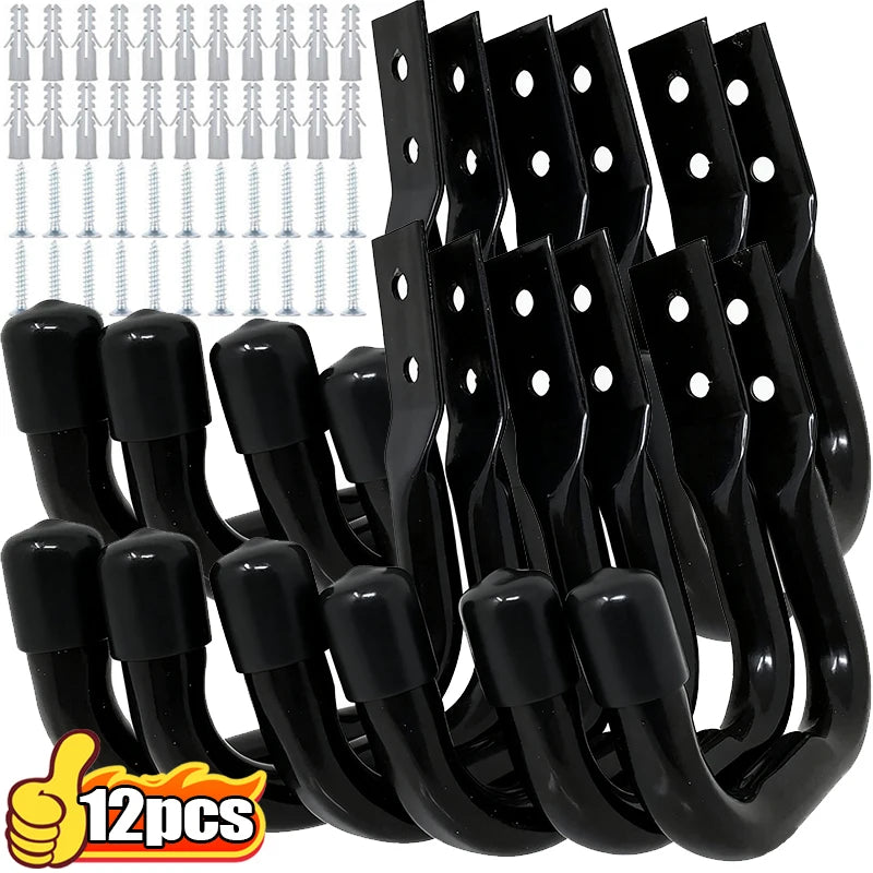 Stabile Wandhaken aus Gusseisen für Garage und Gartengeräte