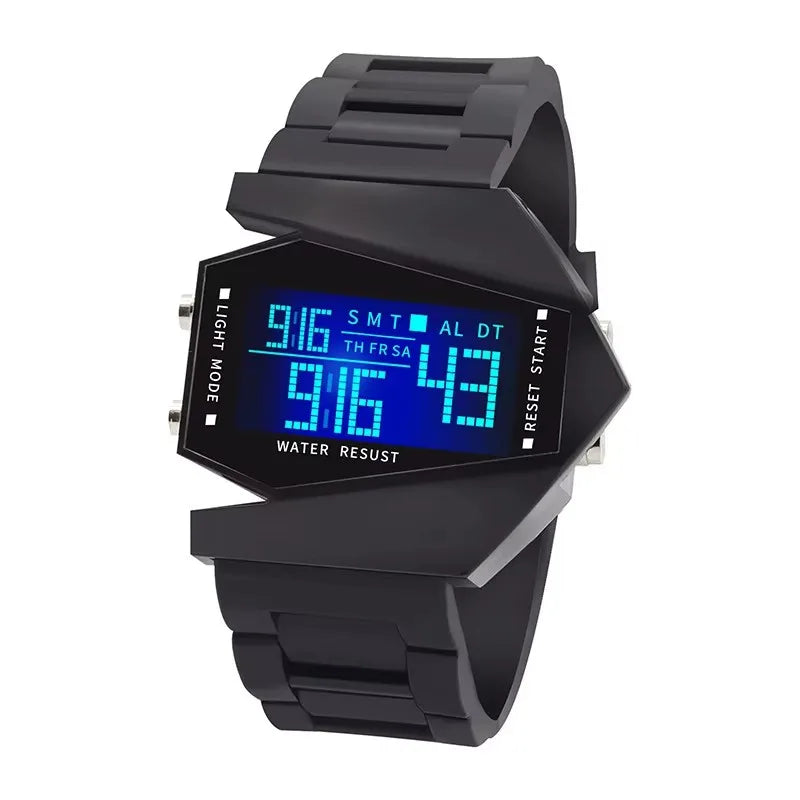 Unisex Digital Sportuhr Leuchtfunktion Kalender Alarm