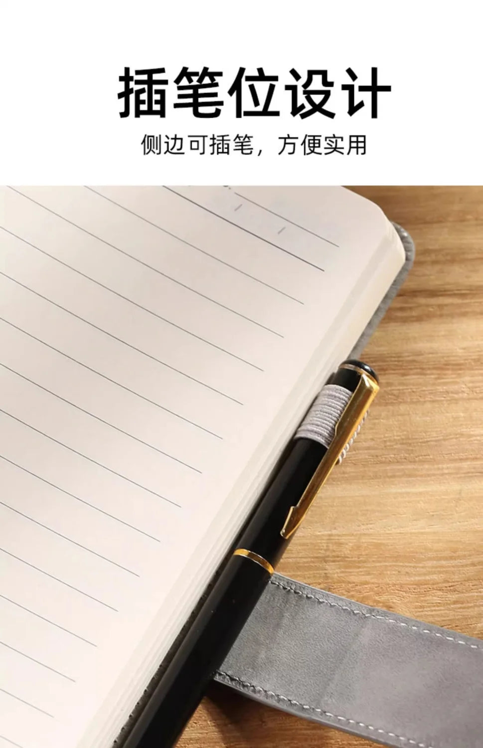 Business-Notizbuch A5 mit Lederbindung – individualisierbar-Yabubest - Home & More