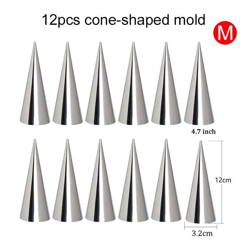 Edelstahl Backformen für knusprige Croissants und Desserts