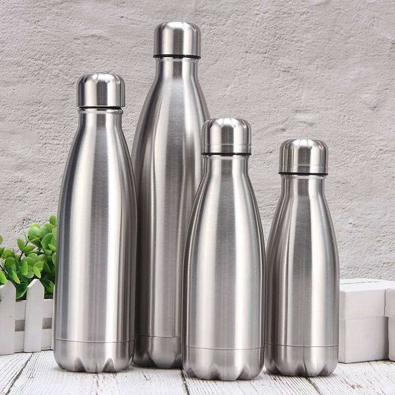 Auslaufsichere Edelstahl-Wasserflasche 1L – Robust & ideal für Sport & Reise