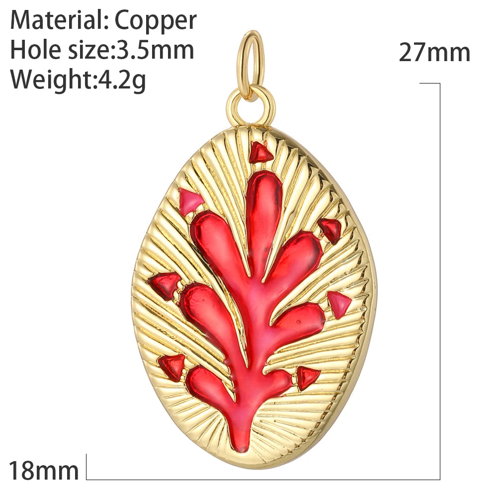 Kreative Anhänger mit Meeresmotiven aus Kupfer und Emaille