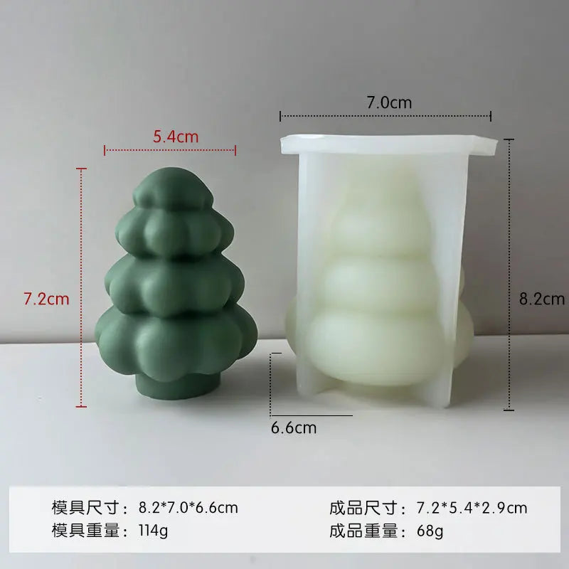 DIY Silikonform Stern Weihnachtsbaum für individuelle Kerzen & Deko