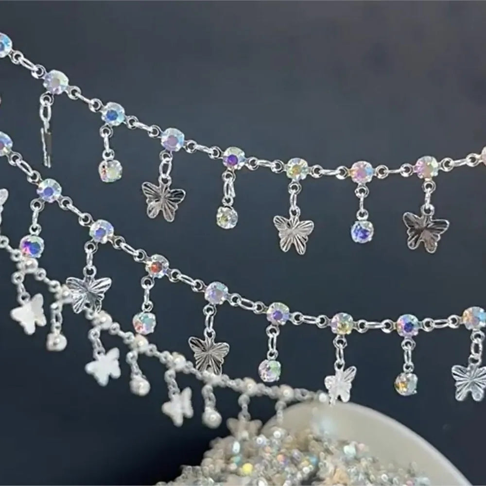 1 Meter Kupferkette mit Schmetterling Charms für DIY Schmuckherstellung