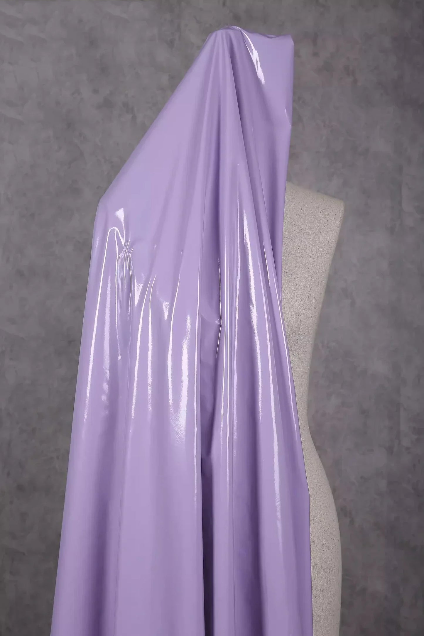 50x145cm Glänzender Elastischer Kunstleder Stoff für Kleidung DIY Projekte