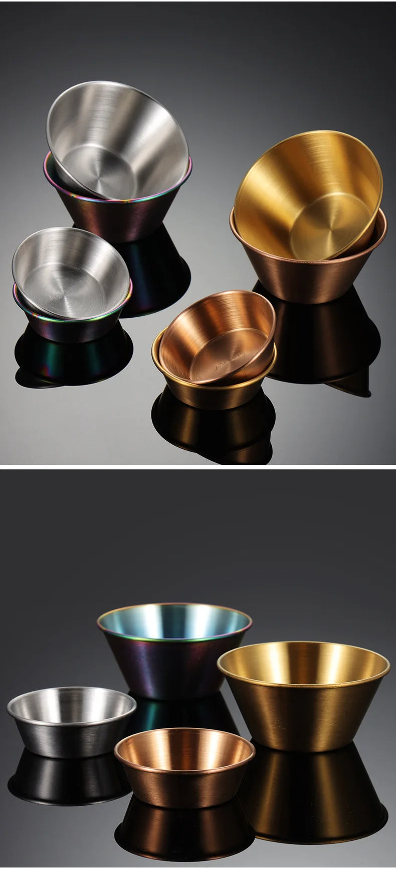 304 Edelstahl Gewürzschale - Runde Dip-Schüssel für Saucen-Yabubest - Home & More