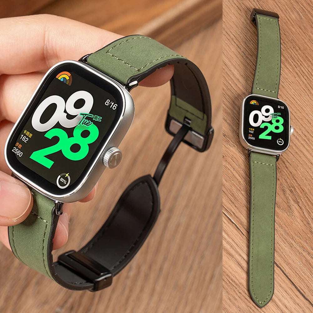 Magnetisches Ersatzarmband aus Leder für Xiaomi Uhren-Yabubestshop