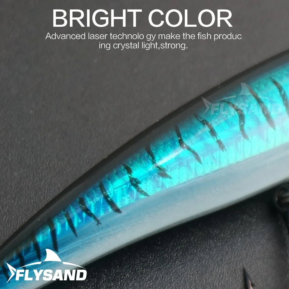 Effektiver Laser Minnow Köder 90mm 7,2g für Süß- und Salzwasser