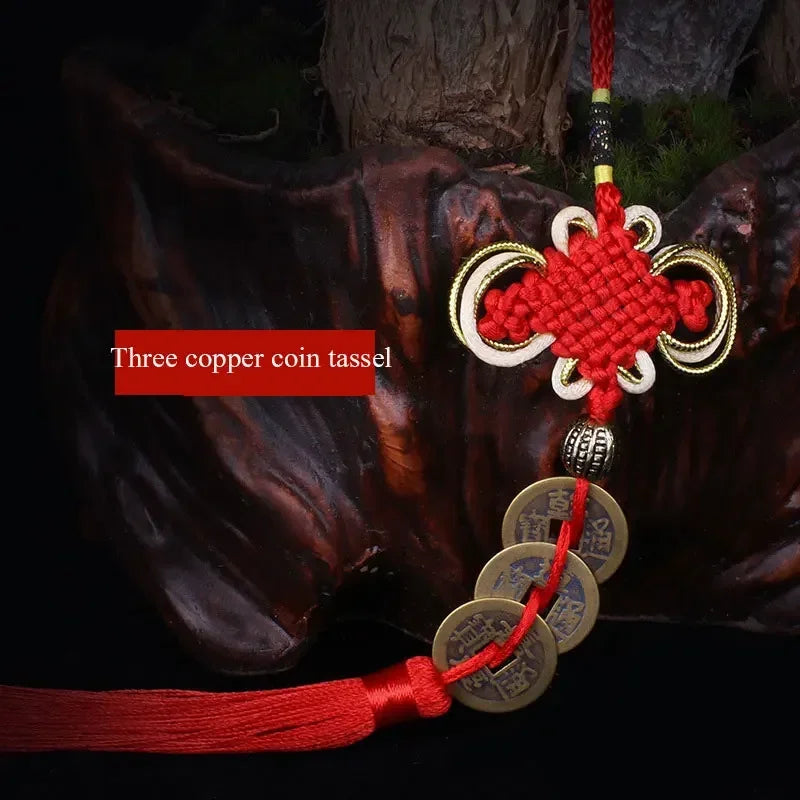 Chinesische Glücks Quaste mit Münzen für Reichtum und Dekoration