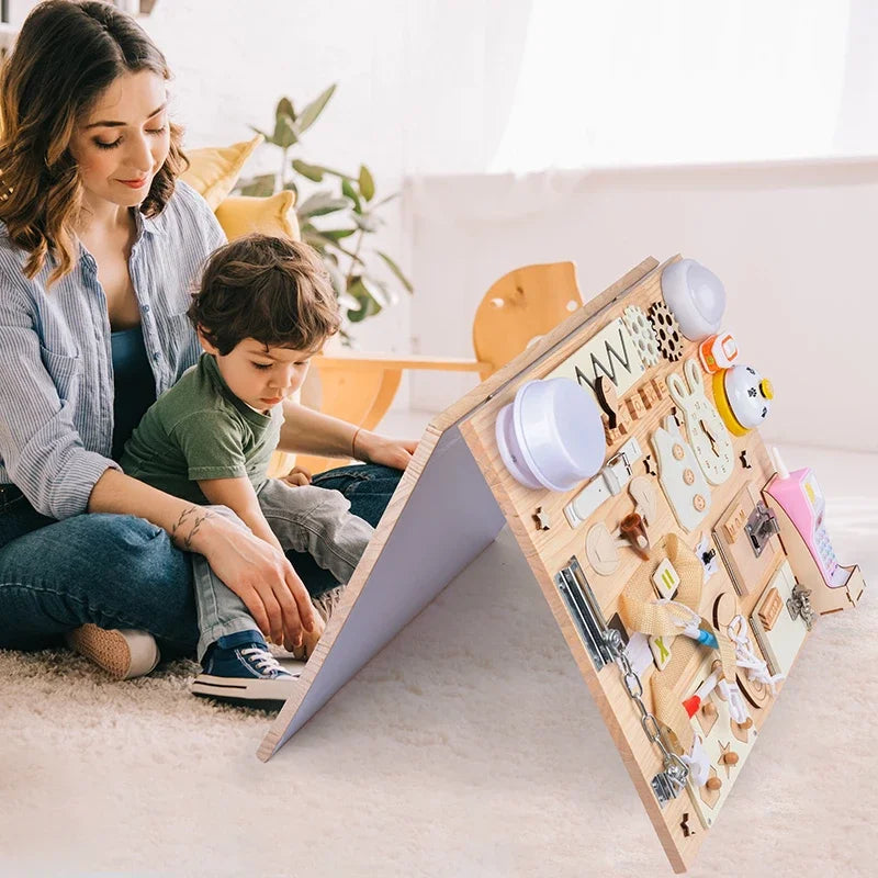 Montessori Holz Lernspielzeug für Babys 0-3 Jahre zur Feinmotorik