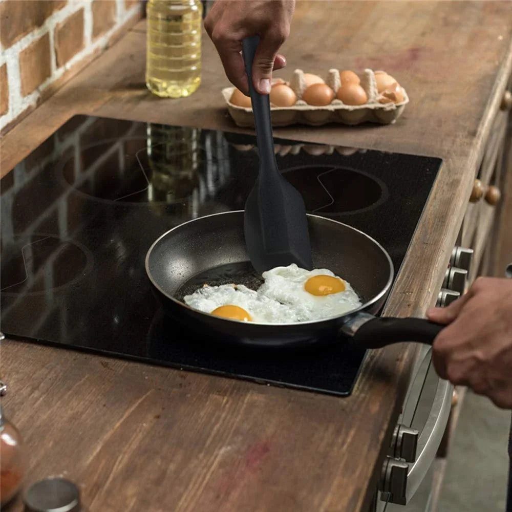 6-teiliges Silikon Spatel Set lebensmittelecht hitzebeständig zum Kochen und Backen-Yabubest - Home & More