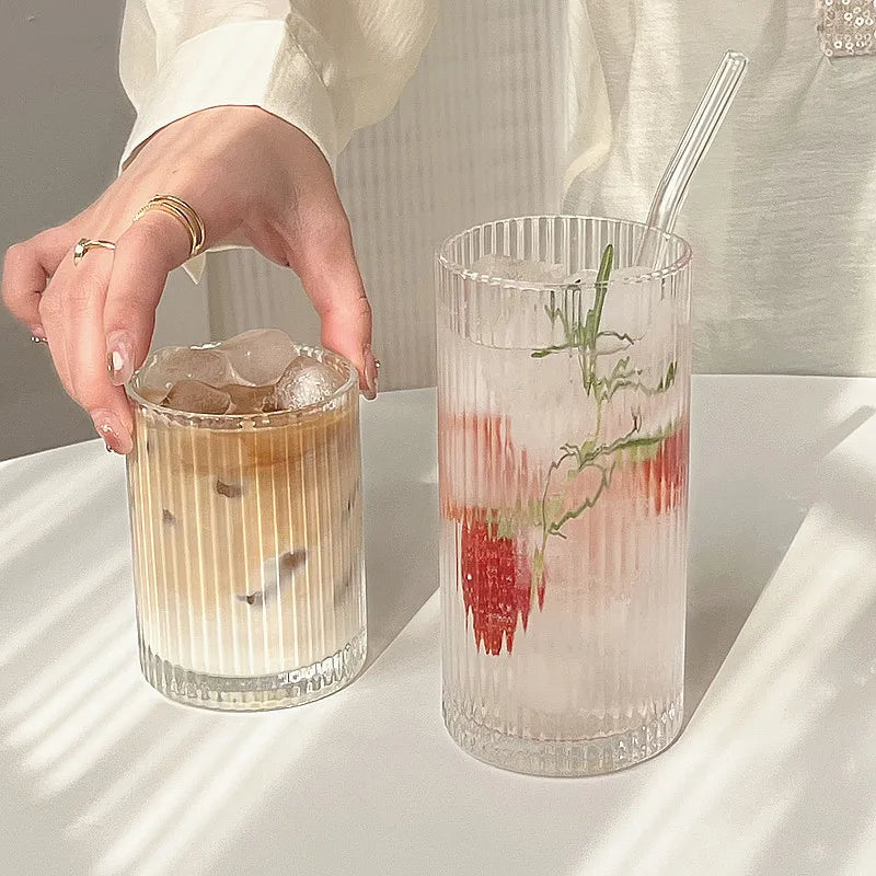 Hitze beständige transparente Kaffeetasse aus Glas für Tee Saft und Milch-Yabubest - Home & More