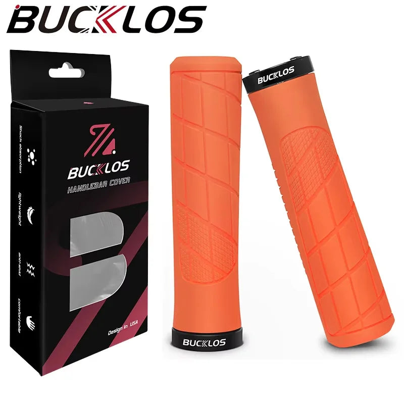 MTB Fahrradgriffe Stoßdämpfend Gummi Ergonomisch Abschließbar 22.2mm Lenker