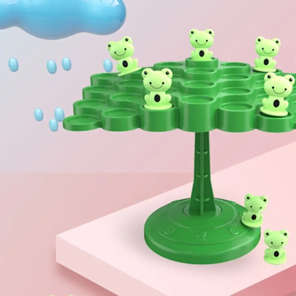 Spielerisch Mathe lernen: Frosch Balance Baum Spielzeug für Kinder ab 3 Jahren