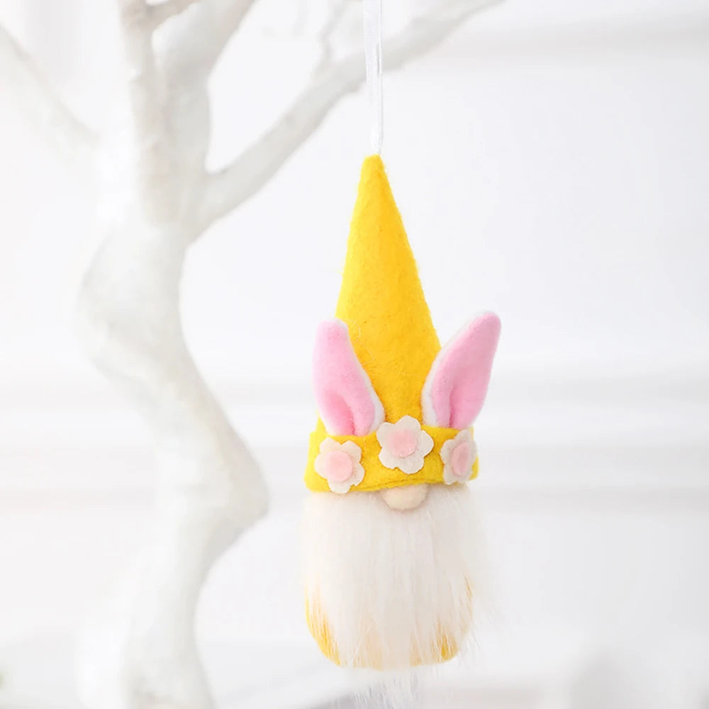 Ostern Zwerg-Kaninchen Puppe Fröhliche Frühling Dekoration Hängend-Yabubest - Home & More