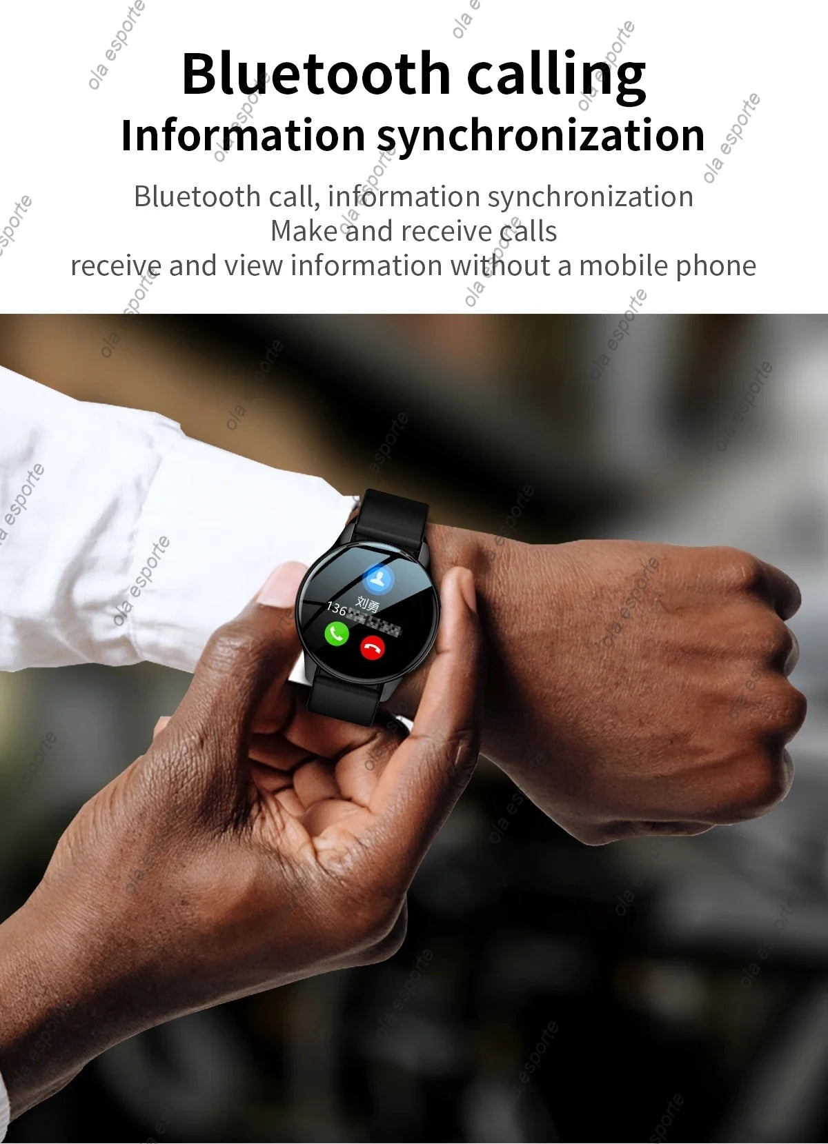 Bluetooth Smartwatch 1 39 Zoll mit Herzfrequenzmonitor und Sportfunktionen