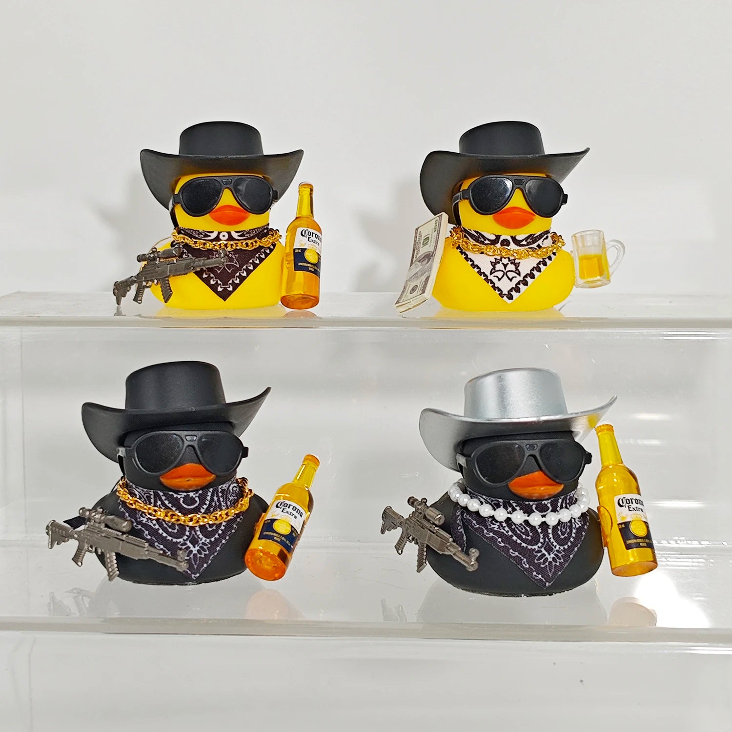 Lustige Cowboy Gummi Ente Auto Dekoration für Armaturenbrett