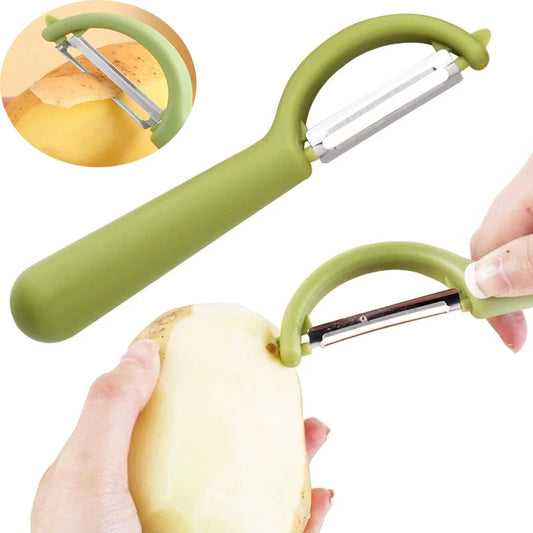 Multifunktionaler 2in1 Edelstahl Schäler – Schnell - präzise für Obst - Gemüse