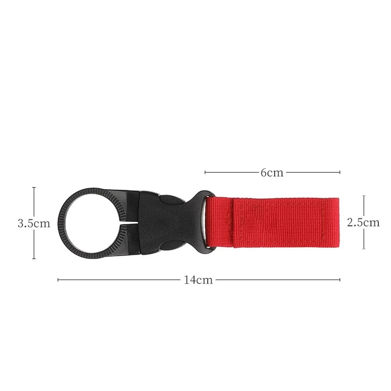 Robuster Nylon-Wasserflaschenhalter mit Clip – Praktisch für Outdoor - Reisen
