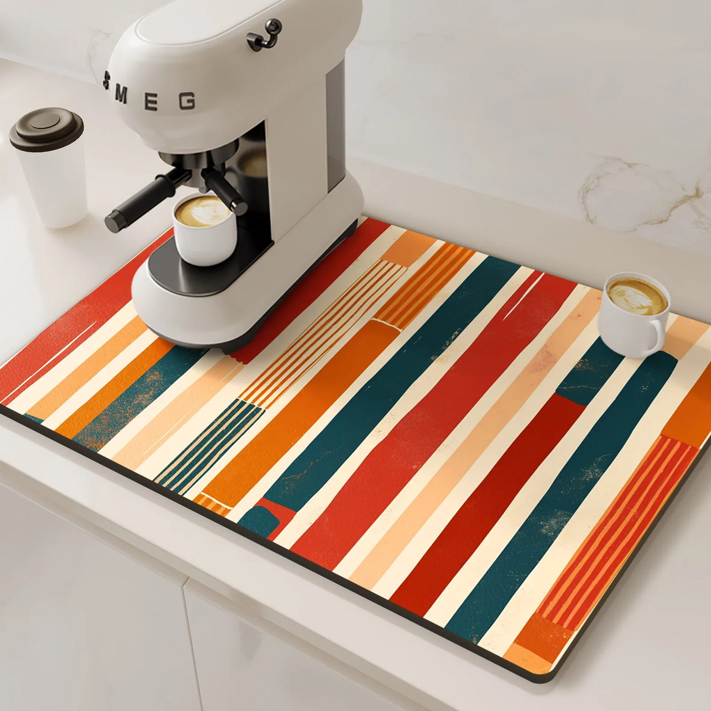 Schnelltrocknende Abtropfmatte aus Kieselalgen Schlamm für die Küche