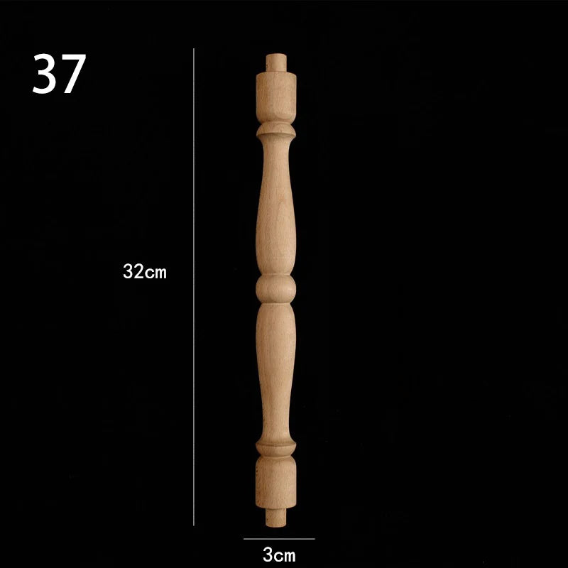 Holzapplikation Spindel Säule Dekoration für Möbel und Heim