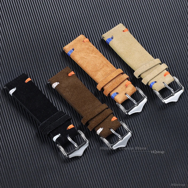 Wildlederarmband für Vintage Uhren 18 Millimeter 20 Millimeter 22