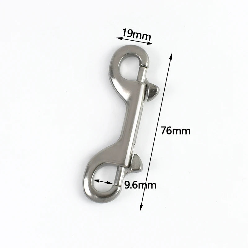 Robuster Edelstahl Karabinerhaken Doppelt für Leine, Tasche, Schlüssel 1-3 Stk.