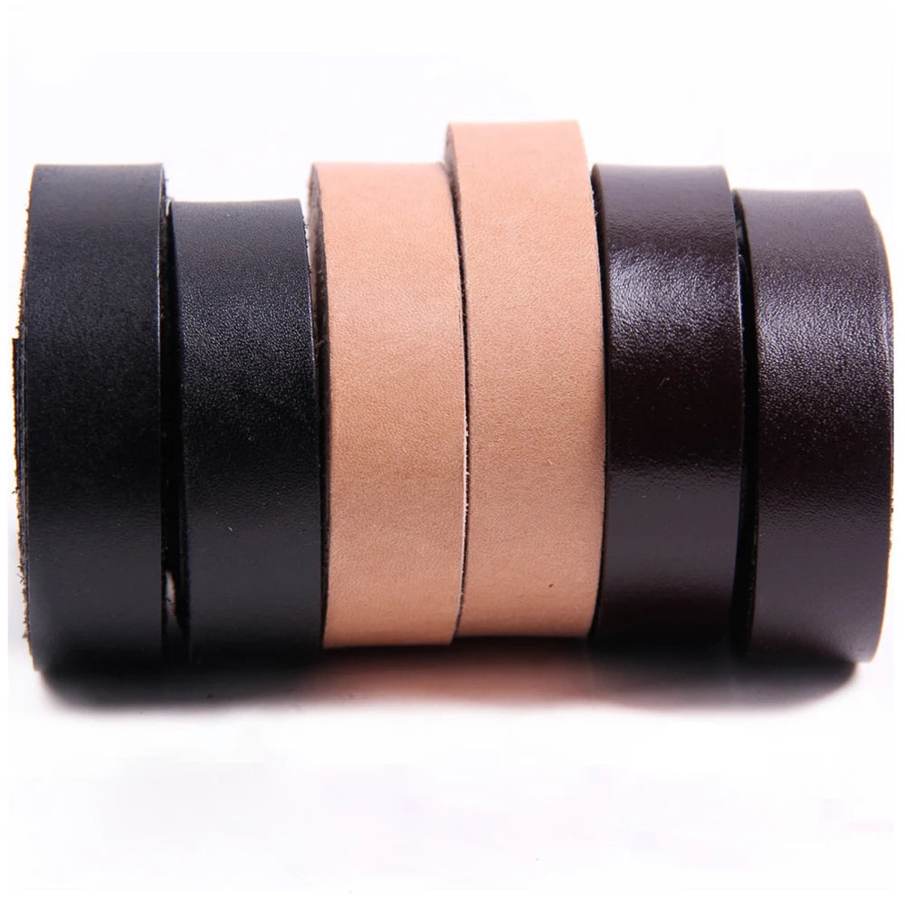 80cm Echtleder Schmuckband 3-30mm Flach Kein Schweißen für DIY Schmuck