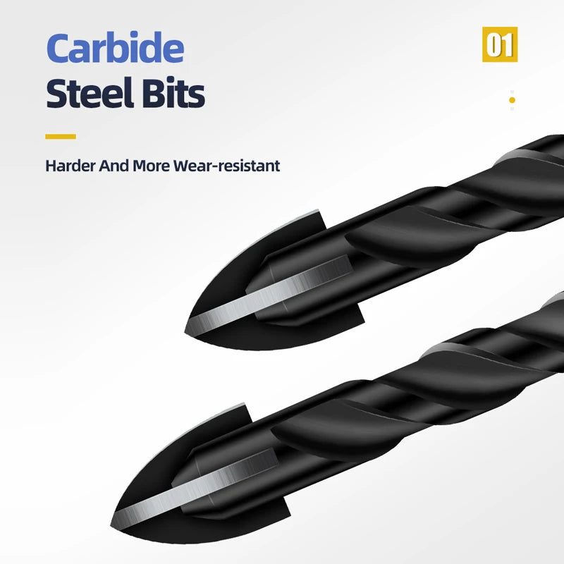 Hartlegierungs-Fliesenbohrer Set 3-12mm für Keramik Glas Beton