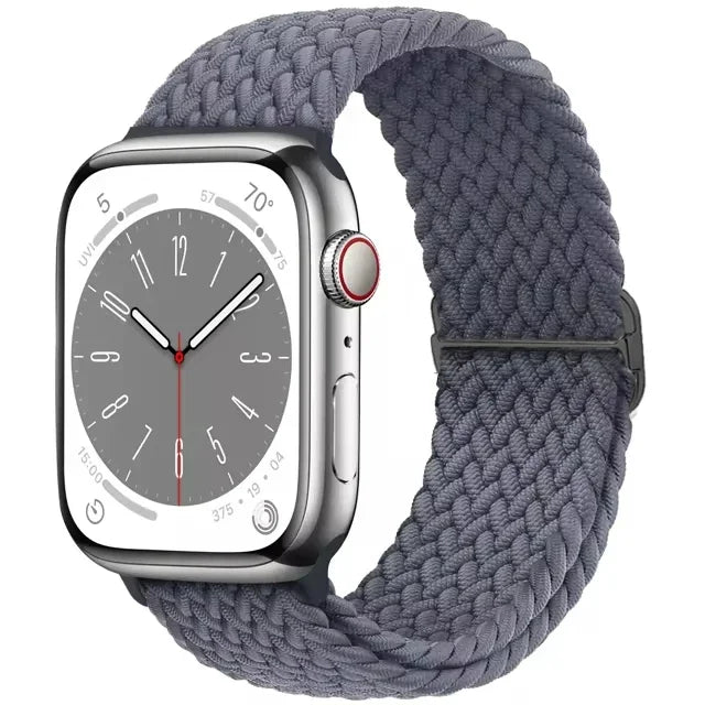 Geflochtenes Solo Loop Nylonarmband für Apple Watch Ultra und Serie
