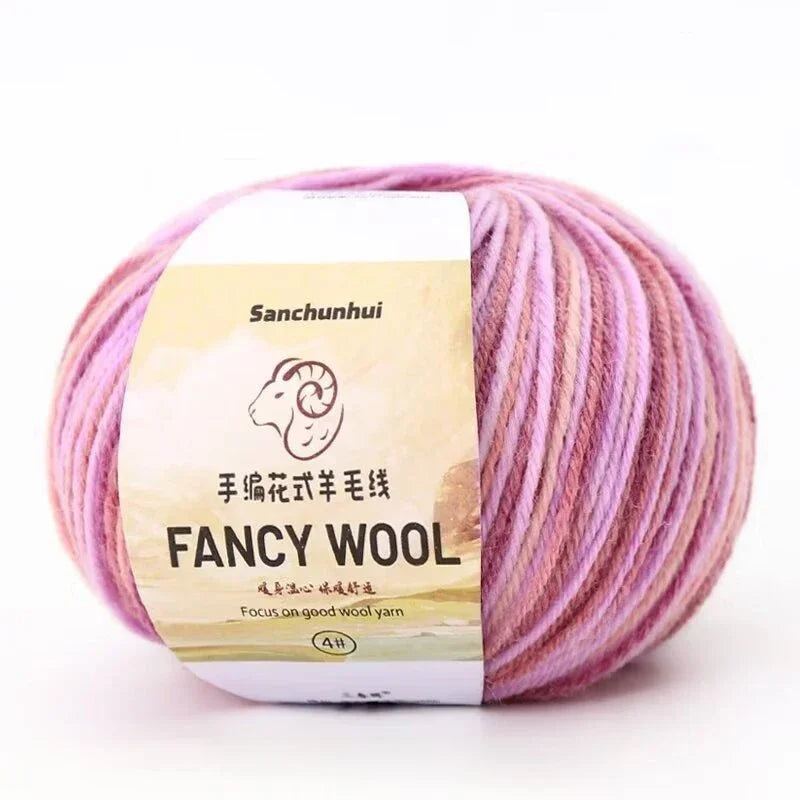 50g Farbverlauf Wolle Acryl Mischgarn zum Stricken Häkeln DIY Schals