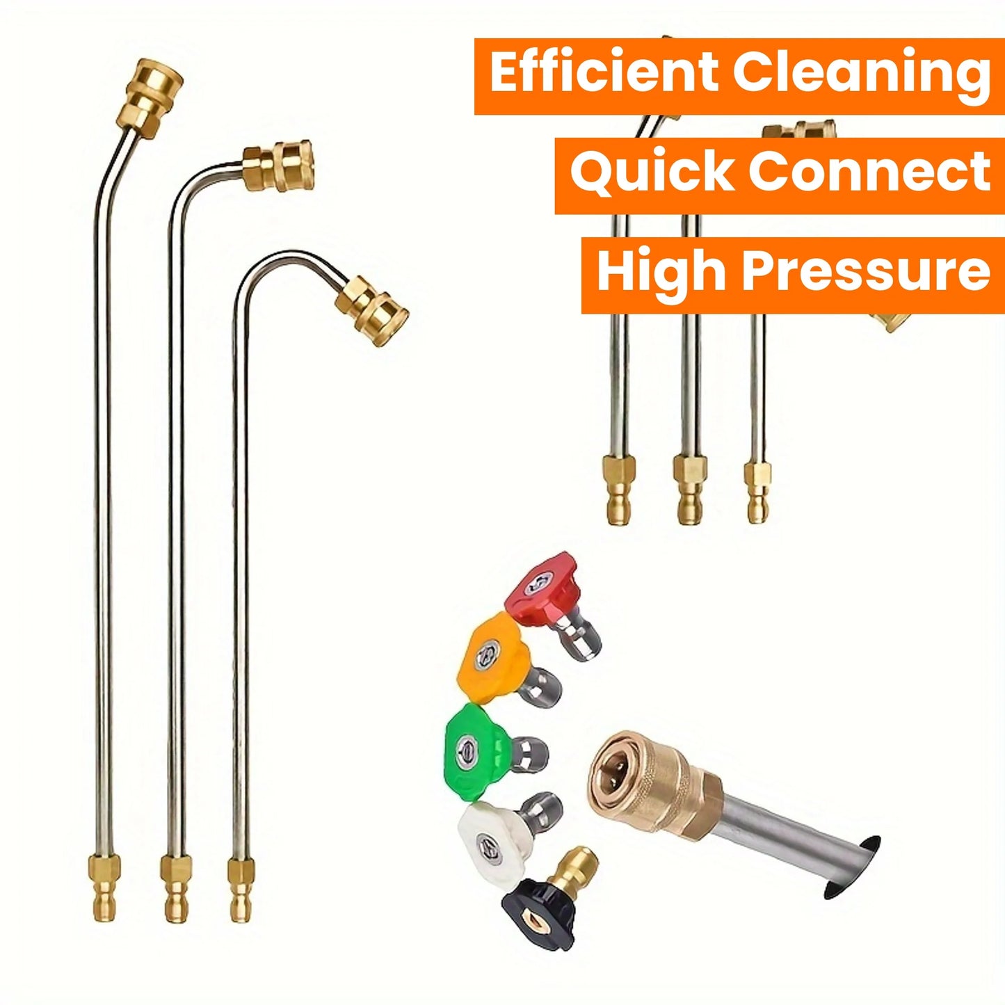 Hochdruck Wasserpistolen Winkelstück Edelstahl U-Biegestange 1 4 Zoll