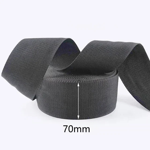 10 m Polyester Gurtband schwarz 20-100 mm Meterware Nähzubehör
