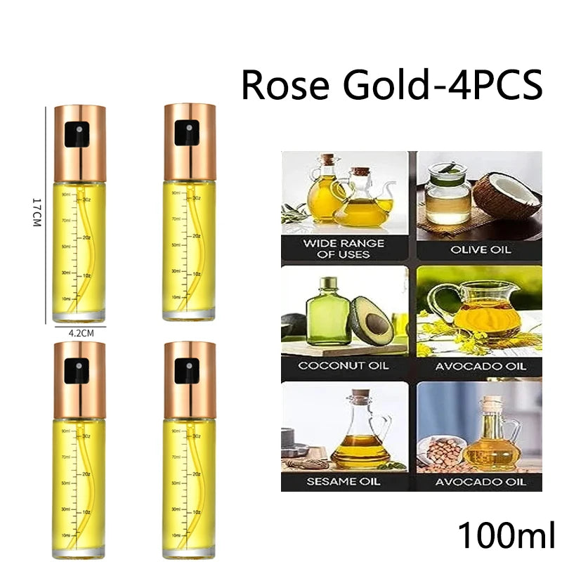 Glas Öl Sprüher für Kochen, Salat, Grillen, Backen – Essigflasche 2-in-1