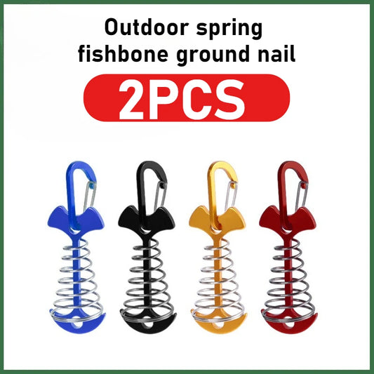 Einstellbarer Camping Karabiner Spirale Haken Windseil Schnalle Zelt Haken