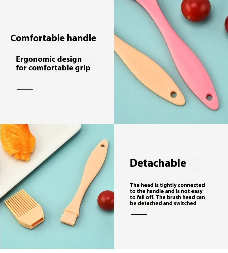 Silikon Back- - Grillpinsel Hitzebeständig Antihaft Leicht zu Reinigen