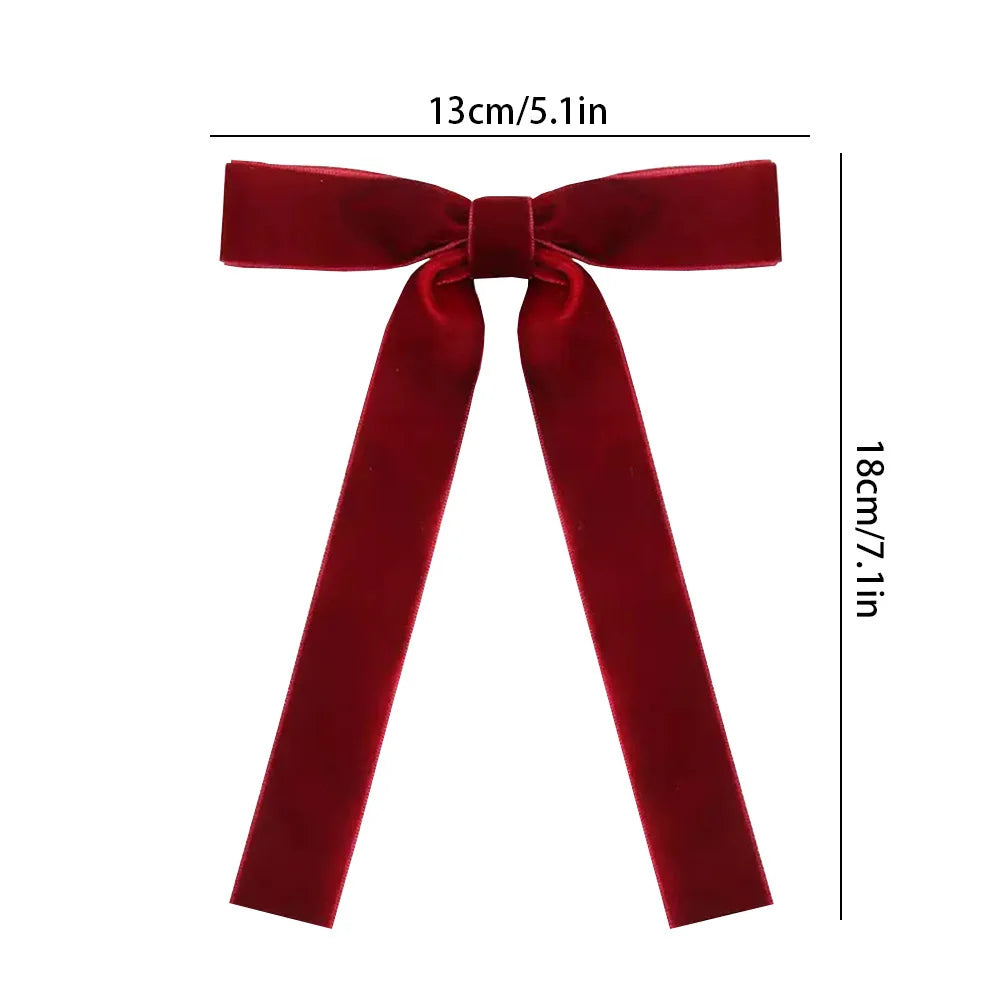 12er Vintage Samt Schleifen Set für Weihnachtsbaum und Geschenke